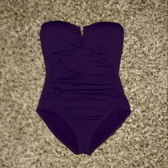 Tommy Bahama Dark Purple Swimsuit - Picture 2 of 6